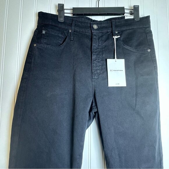 AG Adriano Goldschmied FARRAH BOOT CROP SULFUR BLACK NWT SZ 30 CROPPED BOOTCUT - Picture 3 of 16